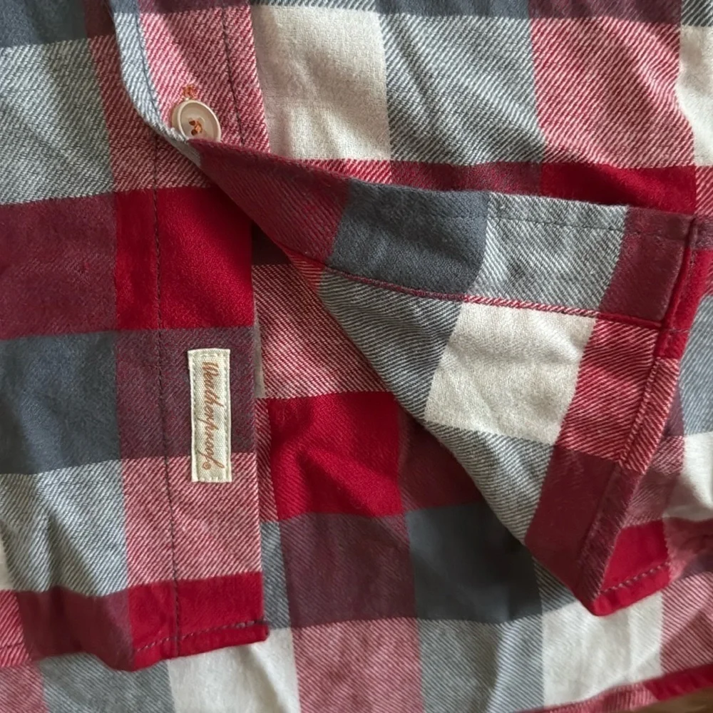 Morgan wallen one thing at a time tour Red Gray Plaid flannel Shirt Men's medium